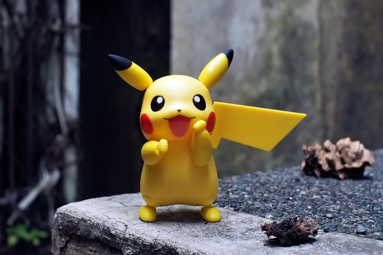 toy, small, cute, pikachu, childhood, play, outdoors, anime, character, cheerful, pikachu, pikachu, pikachu, pikachu, anime, anime, anime, anime, anime